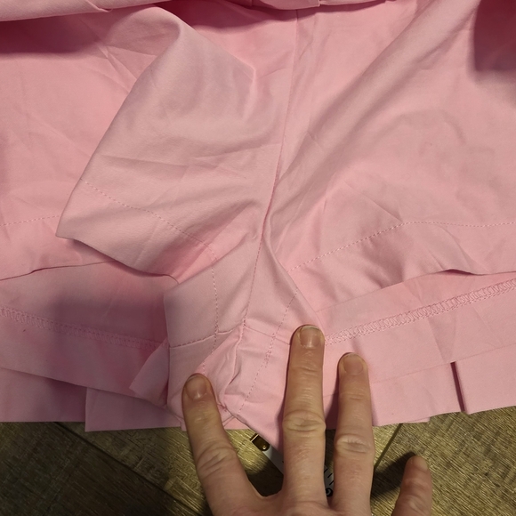 Zara ($65)Pink Pleated Mini Skort Skirt Size Medium NWT - Picture 6 of 6